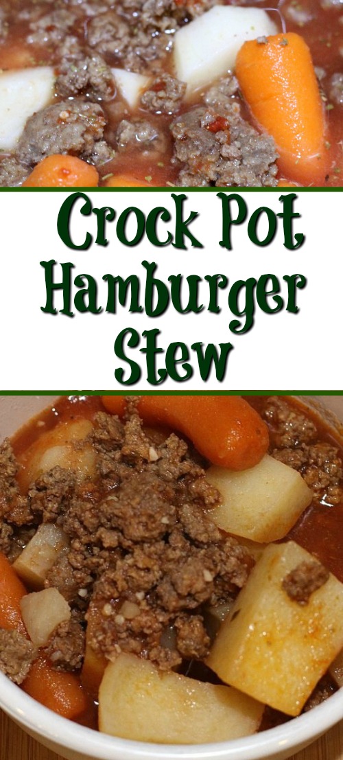 Easy Crock Pot Hamburger Stew Recipe
