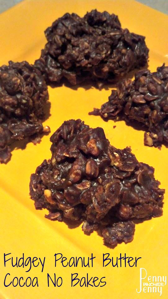 No Bake Cookies on a yellow plate