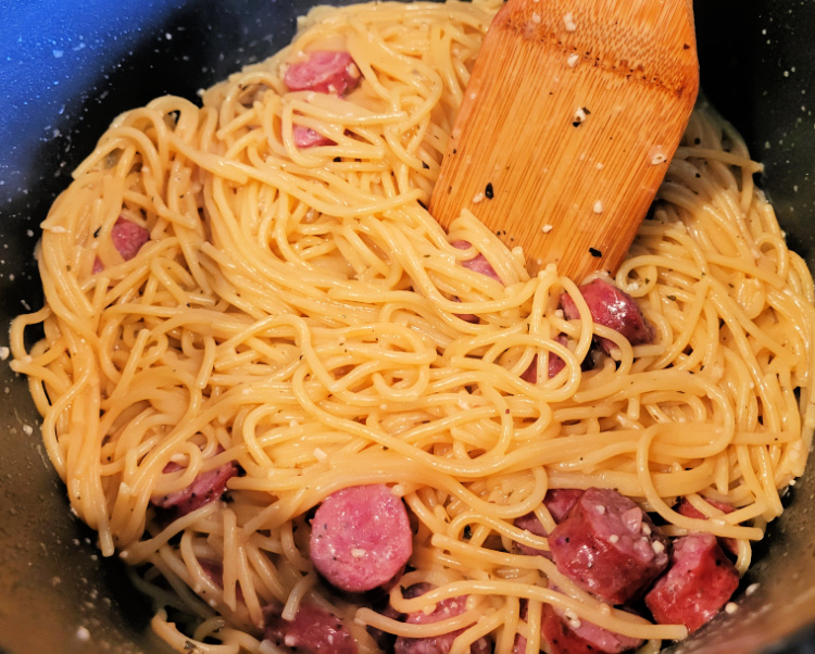 One Pot Sausage Pasta Ready To Eat In Pot
