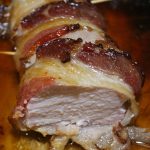 This Bacon Wrapped Pork Tenderloin is the perfect dinner to make!! You can't go wrong with bacon and maple syrup, plus it's easy frugal meal to make as well!