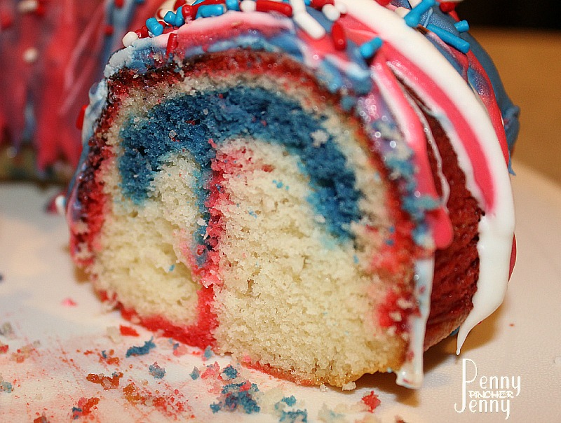 This Firework Bundt Cake Recipe is sure to make your Fourth of July celebration amazing! It was so easy to make perfec for any hoilday occasion too!
