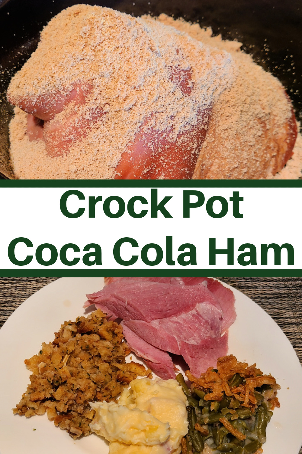 This crockpot ham with coke is the perfect recipe to make for both holiday dinners and a great family dinner. So easy to make and it pairs up perfectly with holiday side dishes.