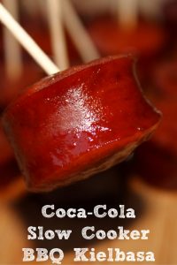 This Coca-Cola Slow Cooker BBQ Kielbasa is the perfect get together or game day recipe!!! With few ingredients and a slow cooker, it can't get any easier!