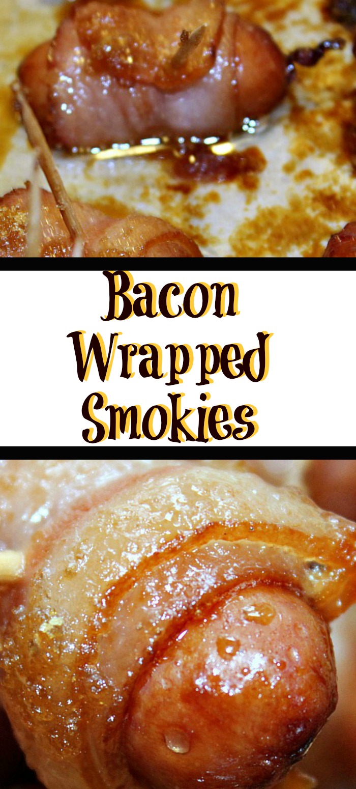These Bacon Wrapped Smokies are sure to be the perfect food for watching sports!! Plus they are quick an easy to make for any get together.