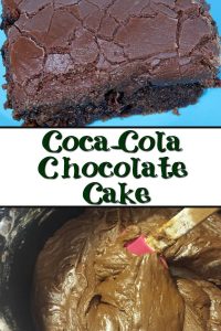 The perfect combination of chocolate and Coca Cola, plus butter and sugar!! It doesn't get much better than this Coca Cola Chocolate Cake!!