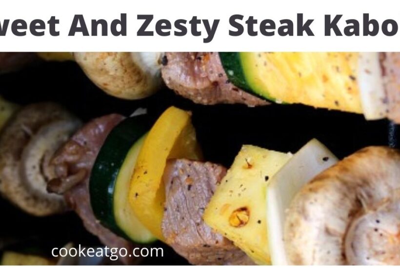 These Sweet And Zesty Steak Kabobs are perfect or summer time grilling!! You can change them up for any vegetable preference for an easy dinner!