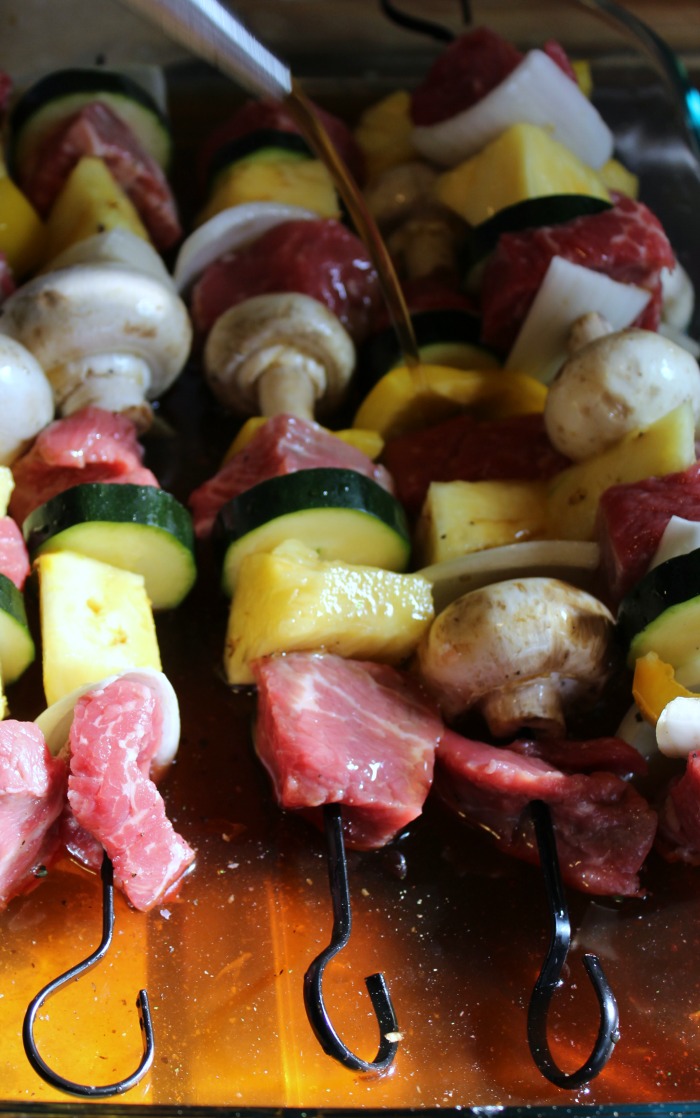 These Sweet And Zesty Steak Kabobs are perfect or summer time grilling!! You can change them up for any vegetable preference for an easy dinner!