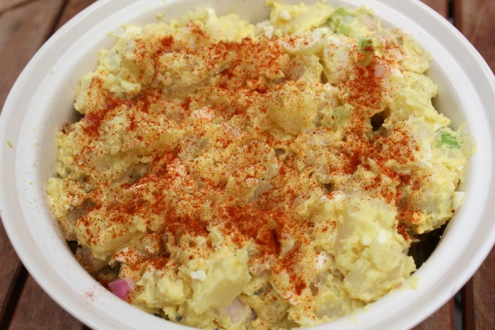 This easy to make Homemade Potato Salad was a huge hit at our Fourth of July get together! The best part of homemade is it taste amazing!
