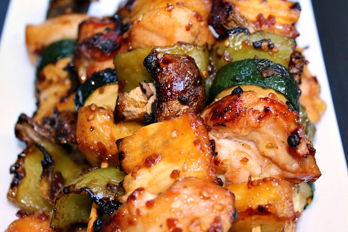 These Teriyaki Chicken Kabobs are an amazing recipe to make for grilling!! This is a great healthy option for tailgating food and perfect year round!