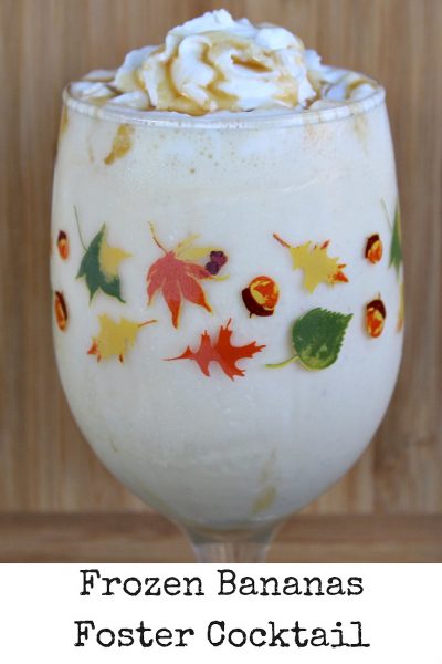 This Frozen Bananas Foster Cocktail is perfect for any get-together, The flavor is amazing and the perfect cocktail for a night in.