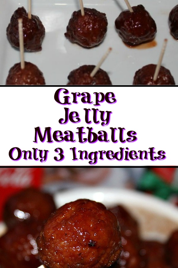 These Slow Cooker Grape Jelly Meatballs are perfect for any get together and are quick and easy to whip up! Put it on a toothpick and it's a crowd favorite! 