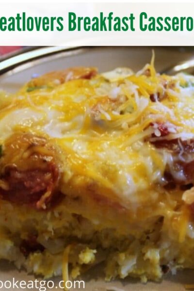 This Meatlovers Breakfast Casserole is sure to be a hit with your whole family!! Easy to make and very filling perfect for a family brunch! Also makes an amazing holiday breakfast as well!!