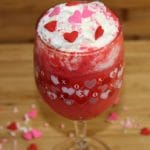 Strawberry Creamsicle Cocktail And Mocktail served with whipped topping and sprinkles