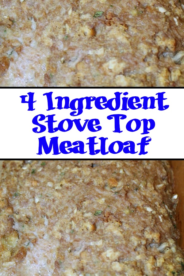 Super easy 4 Ingredient Stove Top Meatloaf is a hit with the family and it's only 5 Weight Watchers Smart points. Perfect weeknight dinner casserole.