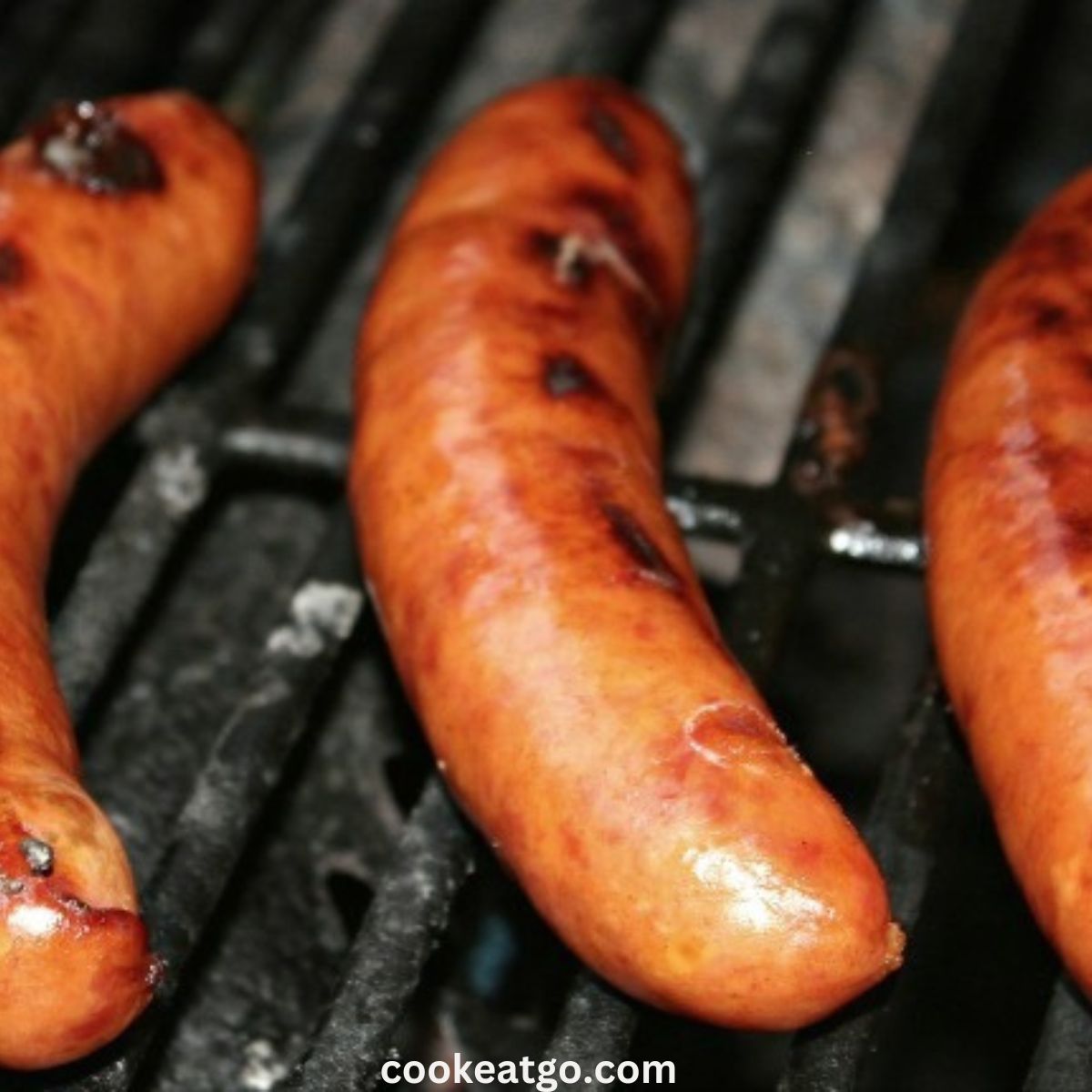 Grilled Bratwurst on the grill