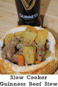 This Slow Cooker Guinness Beef Stew will be a huge hit for St Patricks day!! Plus it's a warm filling stew for any other winter night of the year!
