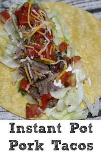 These Instant Pot Pork Tacos are sure to be a hit with your Taco Tuesday!! Quick and easy to make the whole family will love this easy frugal dinner!