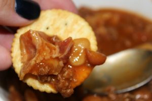 Crock Pot Loaded Baked Beans are perfect for any time of year. Just drop everything in the crock pot stir, perfect for picnics, tailgating, and potlucks