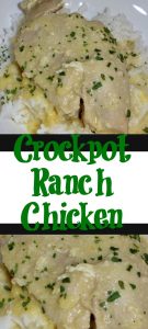 Crock Pot Ranch Chicken an easy dinner to make up and frugal as well! Perfect for busy weeknights with little prep or effort to get dinner on the table!