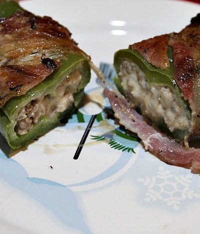 These grilled Bacon Wrapped Stuffed Anaheim Peppers are perfect to make as an appetizer for the holidays or even tailgating! Plus keto friendly as well.