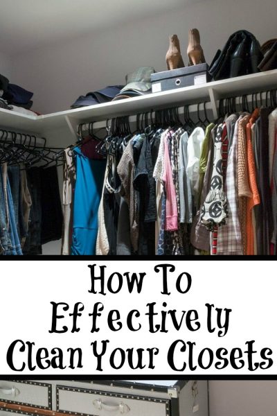 This quick How to Effectively Clean Your Closets will help you get those closets in shape in no time! This is important to do at least once a year.
