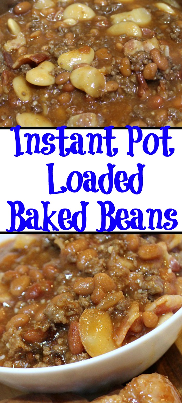 These Instant Pot Loaded Baked Beans are perfect to whip up for any last minute tailgating, get-togethers, or potlucks.Sure to be a hit with adults and kids! 