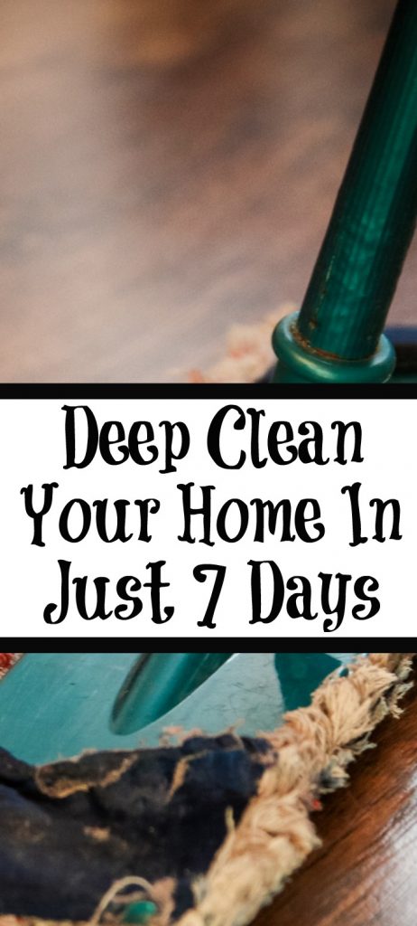 These are easy was for Deep Cleaning Your Home in Just 7 Days!! It is crazy how easy this can be to do and also to maintain.