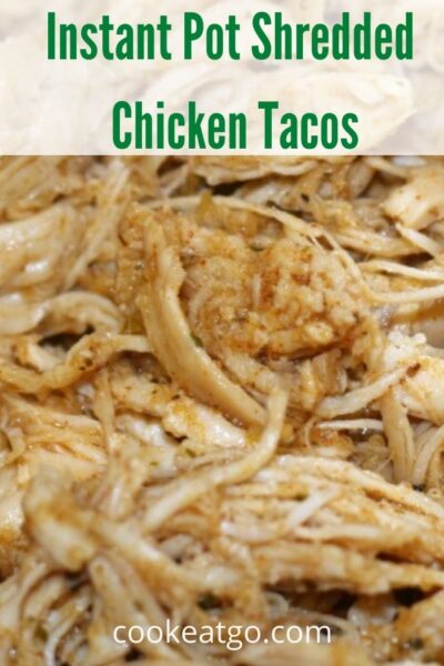 These Instant Pot Shredded Chicken Tacos are the perfect way to have a tasty dinner on the table in no time! Plus there is no prep work or watching for the chicken to cook! Tacos are a family favorite budget-friendly weeknight dinner. They are perfect for Taco Tuesday!!!