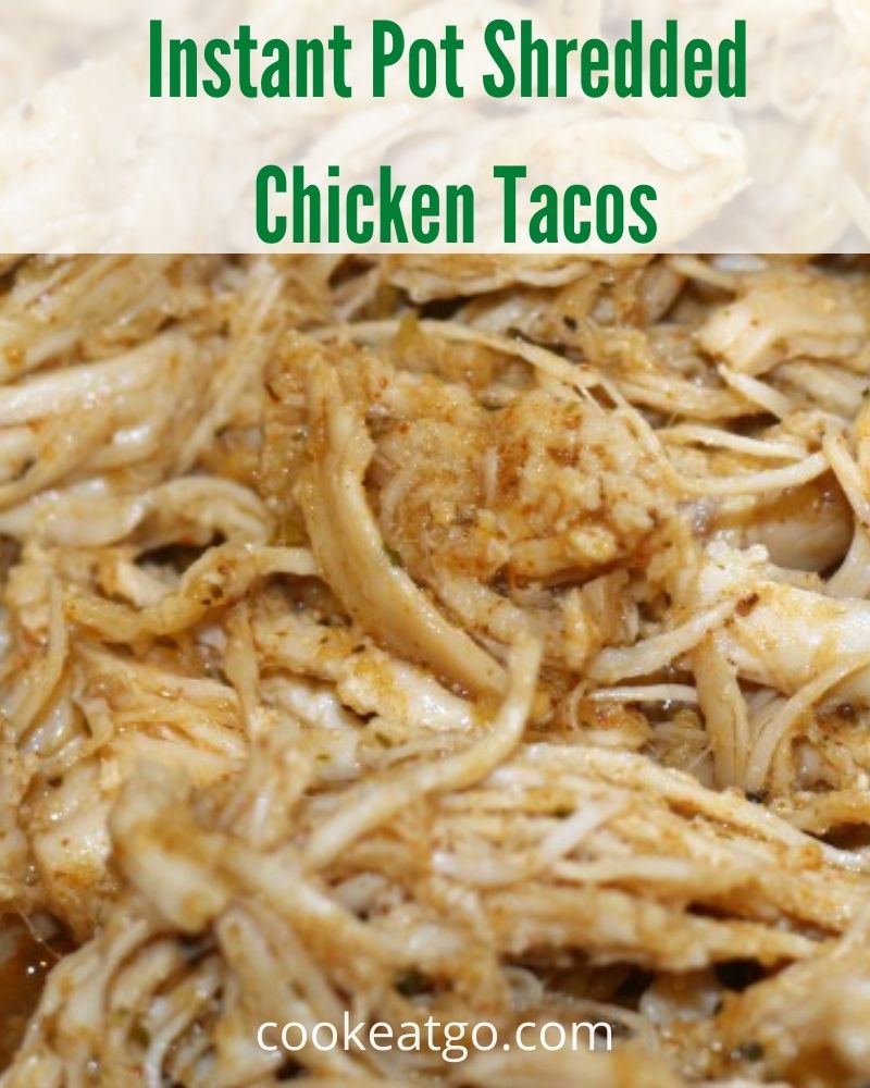 These Instant Pot Shredded Chicken Tacos are the perfect way to have a tasty dinner on the table in no time! Plus there is no prep work or watching for the chicken to cook! Tacos are a family favorite budget-friendly weeknight dinner. They are perfect for Taco Tuesday!!!