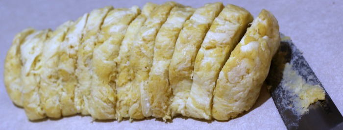 Low Carb Keto Bagel Dough Cut Into 12 Chunks