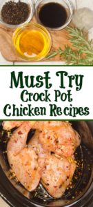 A crock pot can really save the weeknights! These Crock Pot Chicken Recipes are perfect to rotate into your meal plan for a frugal dinner. Weeknights can be the worse to get a good dinner on the table, so coming home to dinner done in the crock pot is a huge sanity saver.