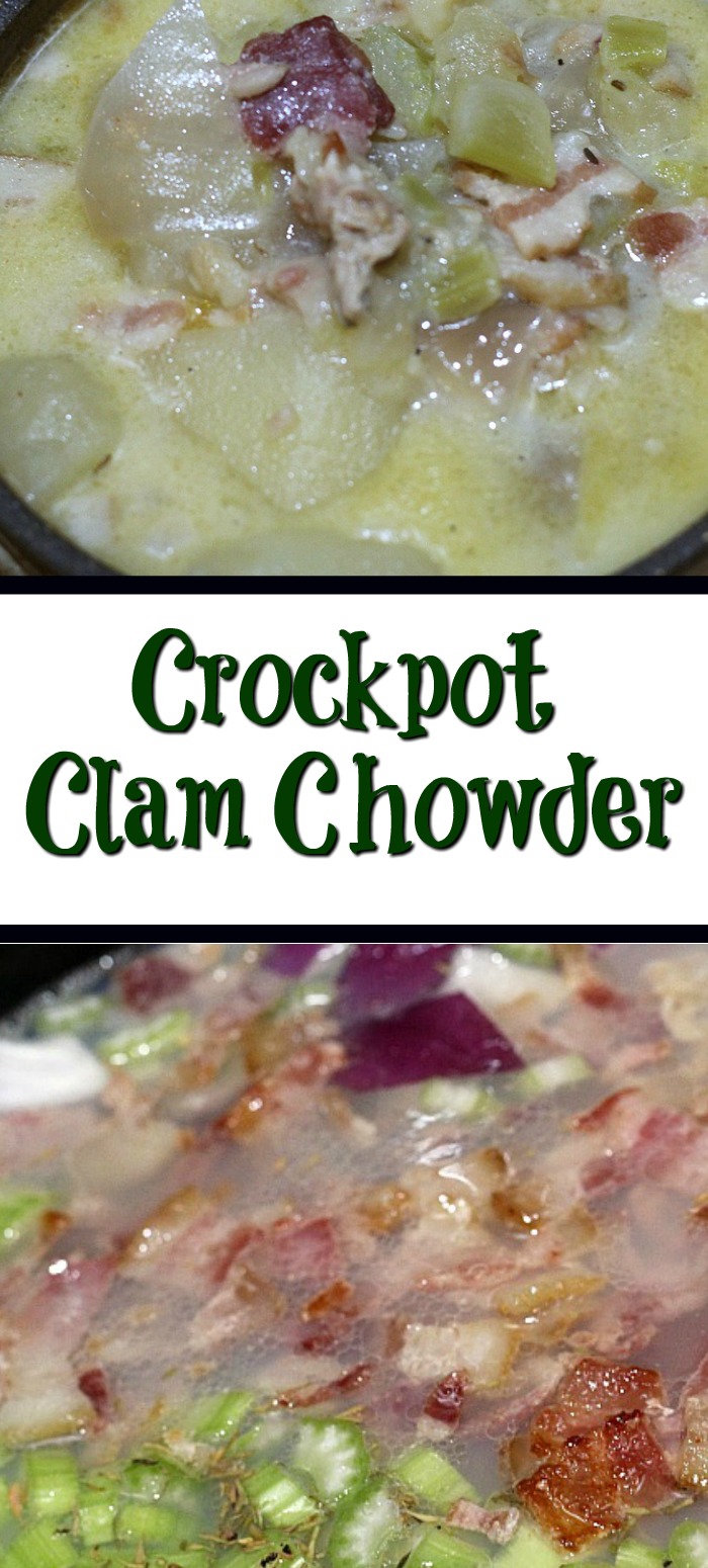 This easy to make Crockpot Clam Chowder Recipe is the perfect way to warm in the cooler months and the perfect way in the summer to make amazing fresh Crockpot Clam Chowder Recipe. Either way, this will be a hit any time of year with your family for dinner!