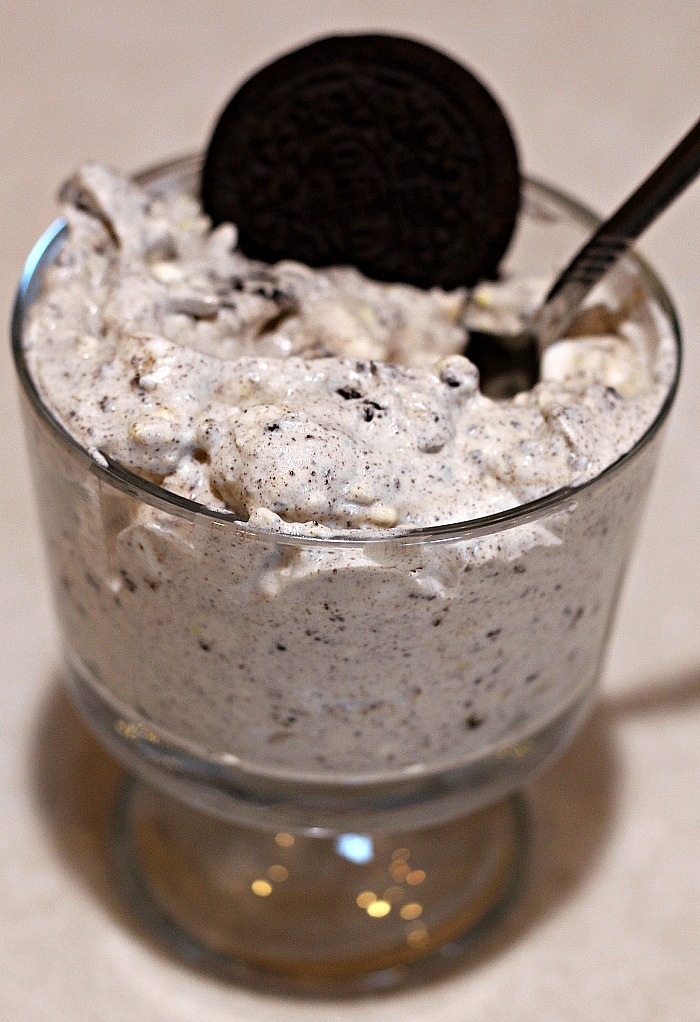 Oreo Fluff is the perfect quick dessert to make for any potluck or BBQ!!! Oreo Fluff is always a huge hit at any get together with kids and adults!