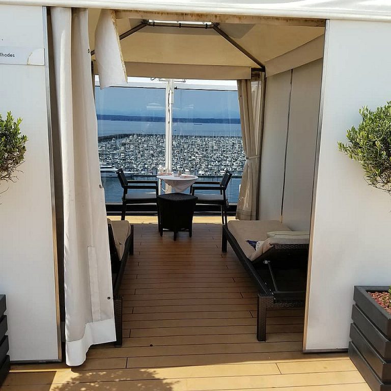 View off cabaña on Eurodam
