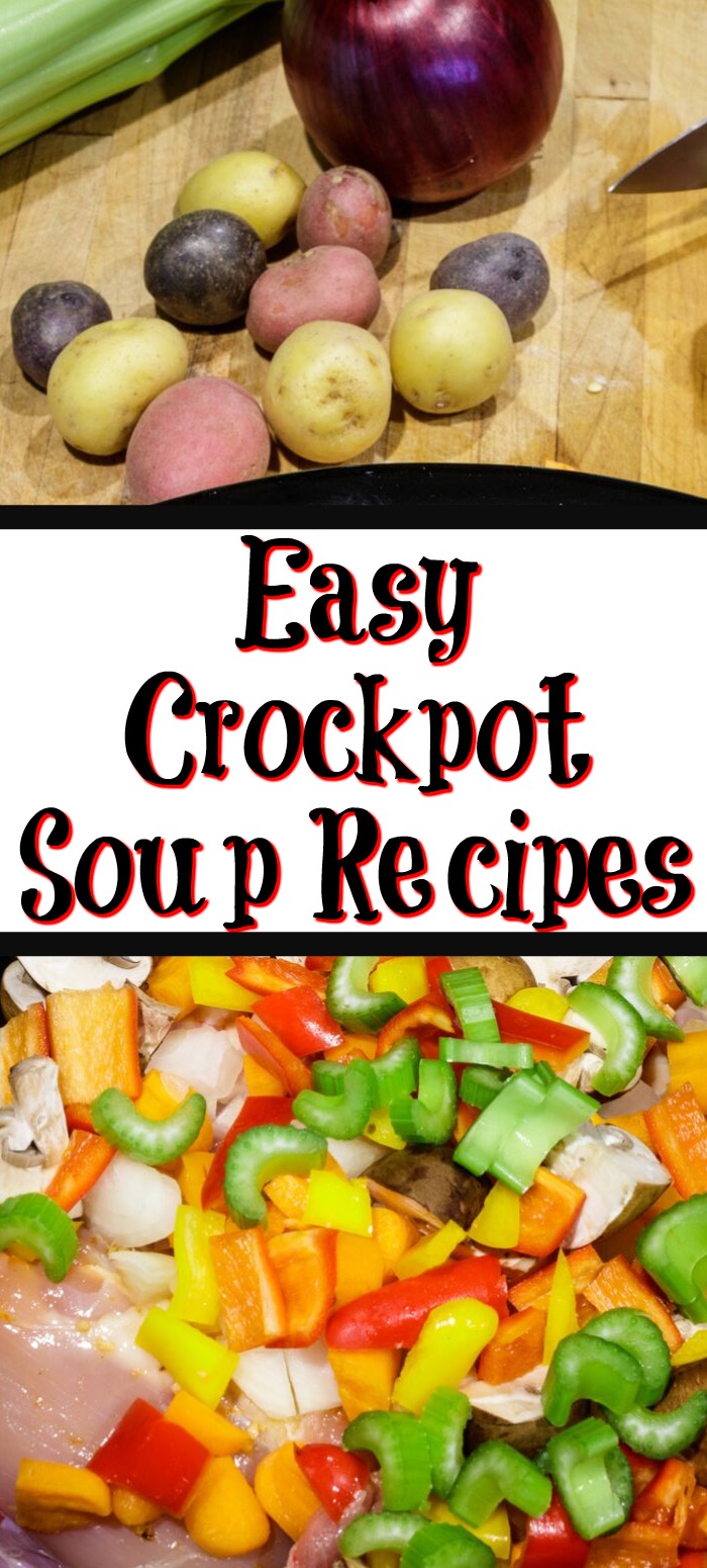 These Easy Crockpot Soup Recipes are perfect for busy weeknights and cold fall days! The aroma of soup in the crockpot makes the house cozy!