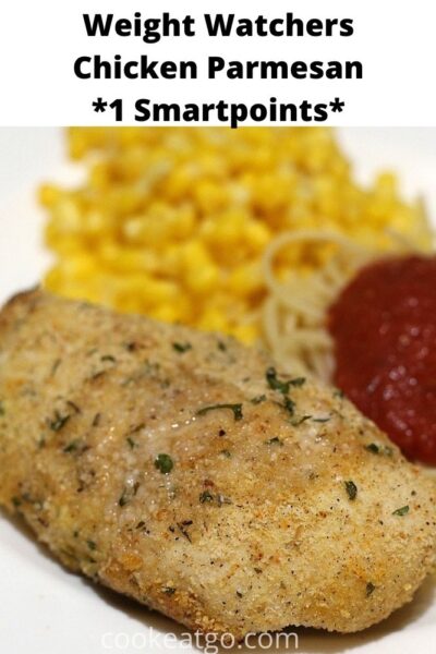 This Weight Watchers Chicken Parmesan Recipe is Only 1 Freestyle Smartpoint on My WW blue and purple plans!! This is a family approved easy dinner recipe! Pair it up with other low point foods for a low point WW dinner!
