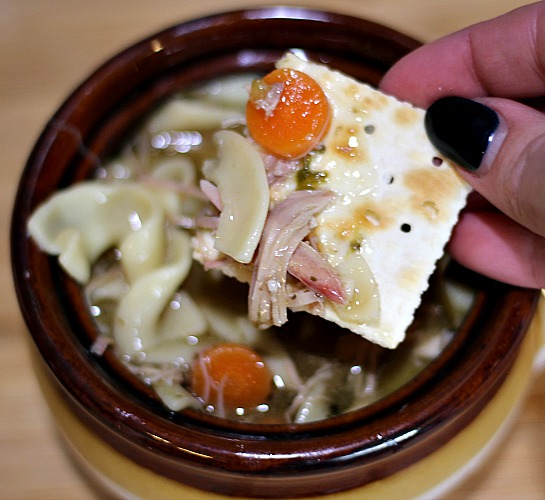 This Smoked Turkey Noodle Soup is perfect to use up any leftover turkey from any holiday dinner! Full of flavor and also perfect to freeze for later on.