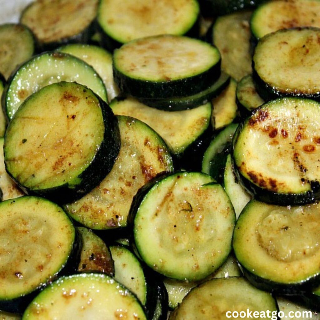 Cooked Grilled zucchini Cooked 
