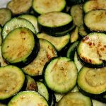 Cooked Cast Iron Grilled Zucchini On Plate