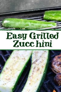 This Easy Grilled Zucchini Recipe is perfect to make for any weeknight bbq! Plus it works out to low Weight Watchers Smartpoints as well.