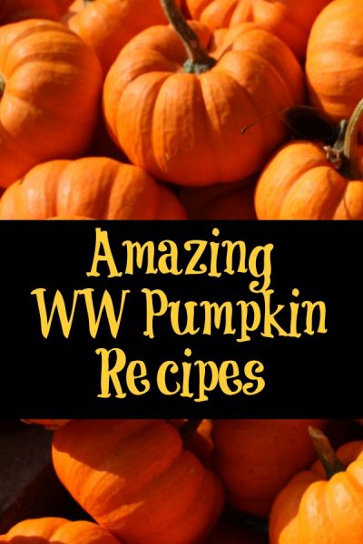 These WW Pumpkin Recipes are perfect to make for fall and a great way to stay on track with Weight Watchers. Pumpkin drinks, breakfast, dessert, and meals.