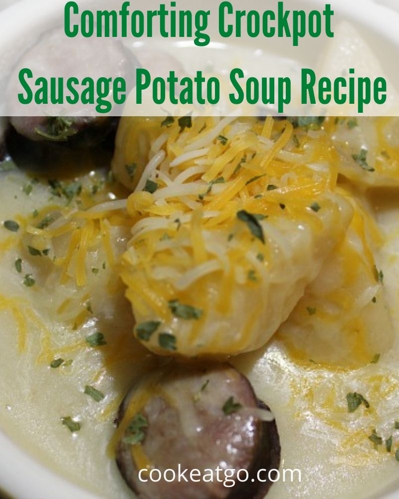 This Crockpot Sausage Potato Soup is so easy to make and will be a hit with the whole family as well! Plus it's a great frugal meal to make as well.