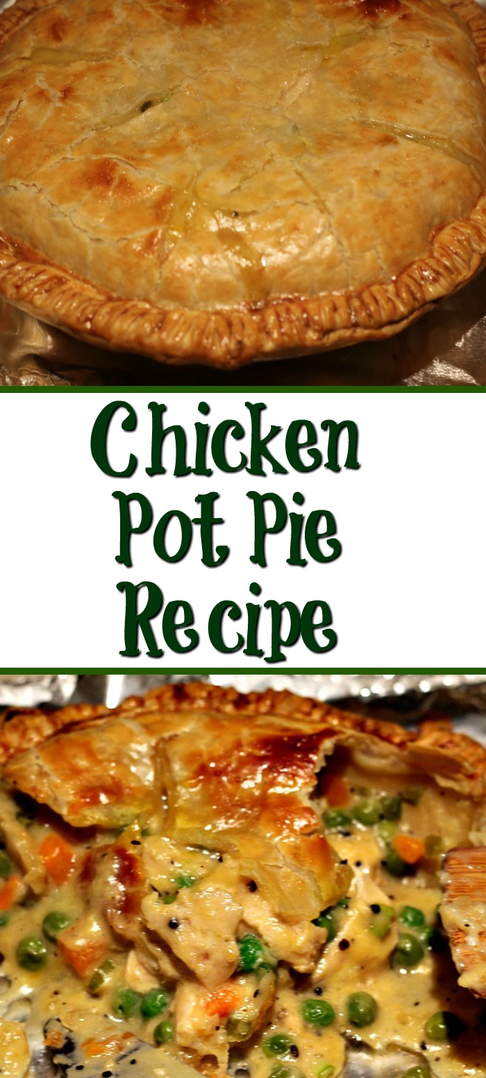 This Easy Homemade Chicken Pot Pie Recipe is perfect comfort food for fall weather! Mix together the filling and use store-bought pie crusts to save time!