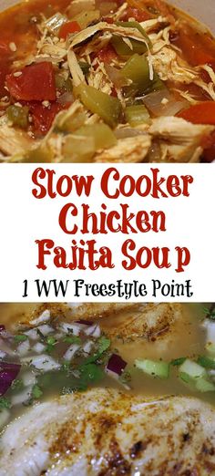 This Slow Cooker Chicken Fajita Soup is the perfect soup to make on a cold day! The smell from your crock pot will warm the whole house! Plus it has 0 Weight Watchers Smart Points with the new Freestyle plane from Weight Watchers!