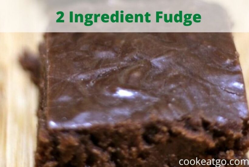 This 2 Ingredient Fudge is a quick and easy dessert to make!!! A frugal easy no bake dessert that is perfect to give as a gift or to make at home!