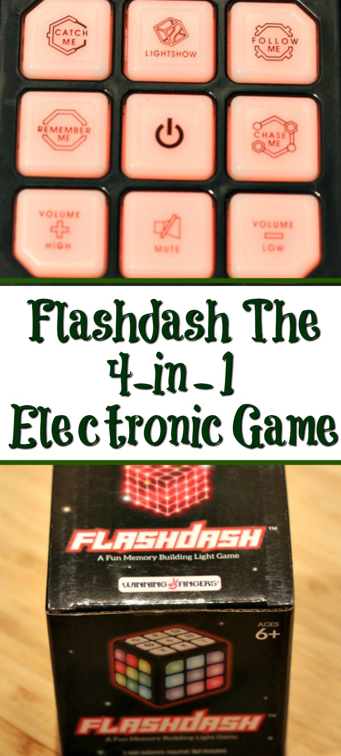   The Flashdash The 4-in-1 Electronic Game for Kids and Adults is the perfect holiday gift! Challenge your mind and entertain yourself with the 4 in 1 electronic game.