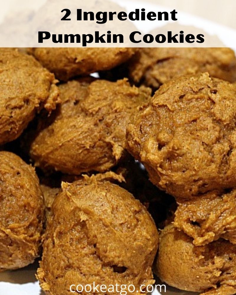 These 2 Ingredient Pumpkin Cookies are a quick and easy healthy dessert to whip up for the holidays!! They are great to have for potlucks and to snack on as well. Plus at only 2 Weight Watchers points they make a great little treat to have as well.