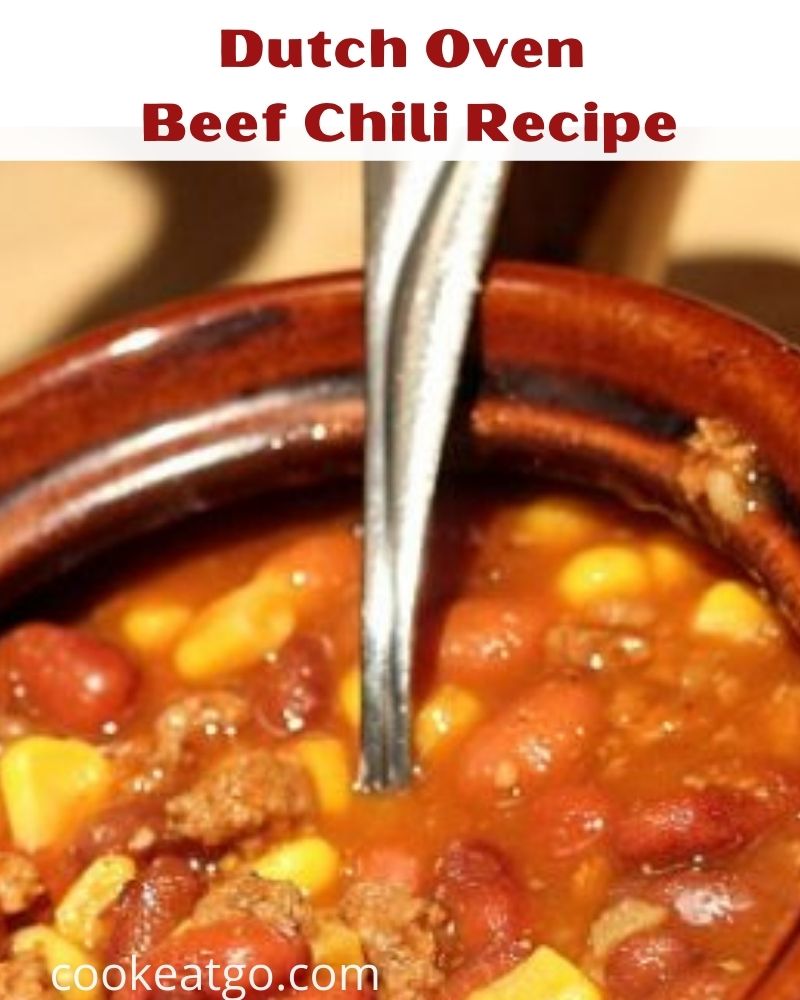 This Dutch oven Beef Chili is a huge hit with the whole family!! Just dump everything in and cook on low for a cozy comfort dinner.