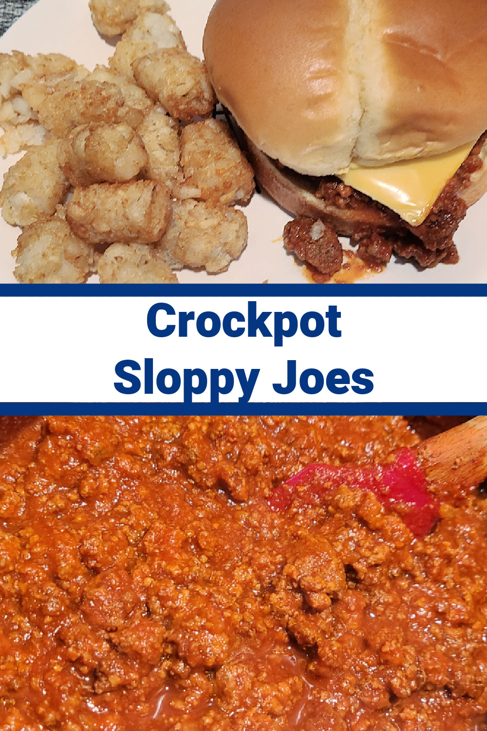 Crockpot Sloppy Joes are a tasty dinner and so easy to make! Make the sauce and let it all cook together with the meat in the crockpot! It really is easy to combine tomato sauce, ketchup, and some seasonings for an easy weeknight dinner! Ground beef helps to make a frugal dinner too!