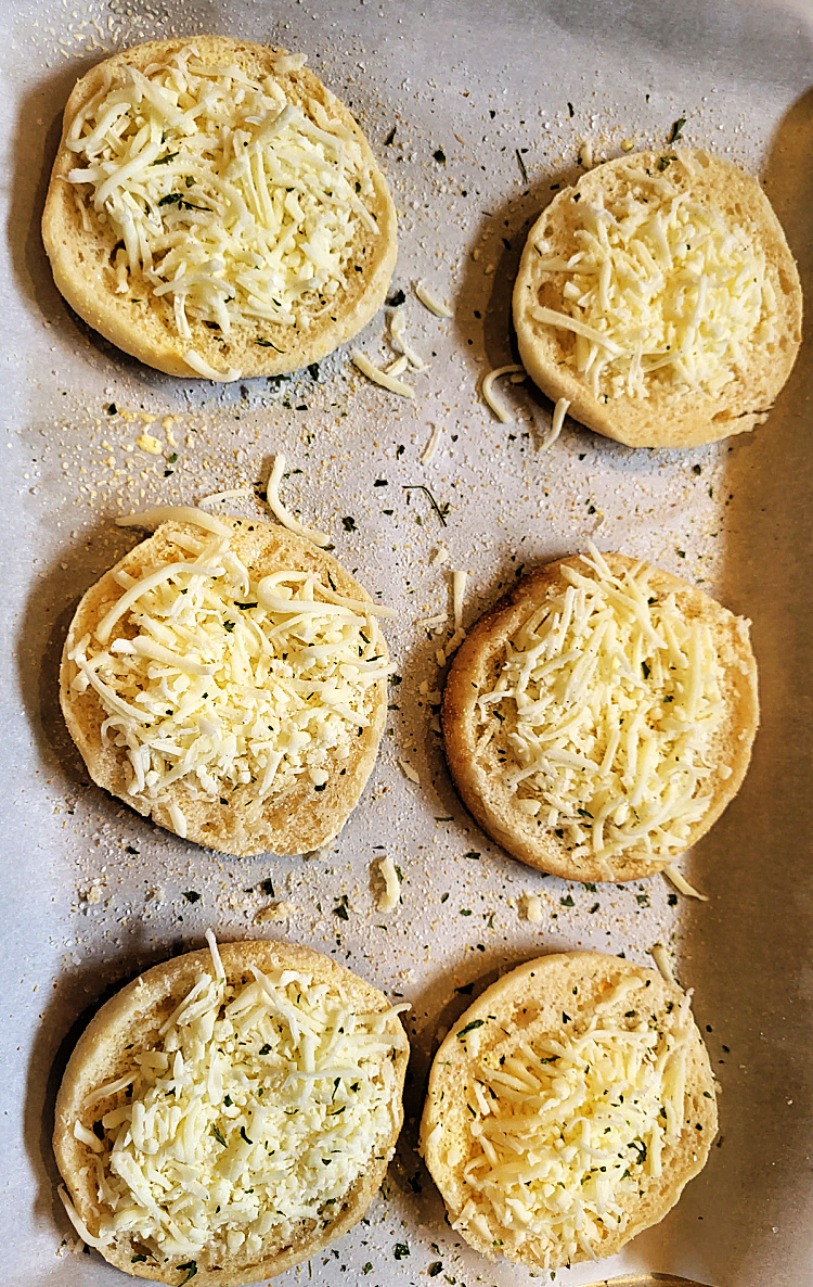 English Muffins Garlic Cheese Bread Ready To Bake